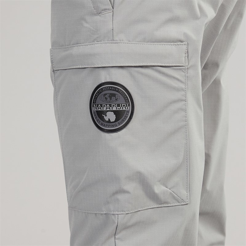 Napapijri Mens Matey Cargo Trousers Shark Skin - Image 3