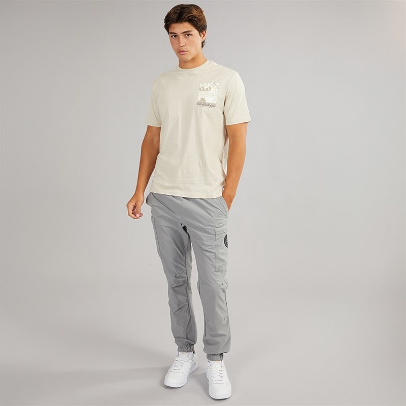 Napapijri Mens Matey Cargo Trousers Shark Skin - Image 4
