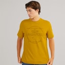 Napapijri Mens Bald T-Shirt Gold Flake