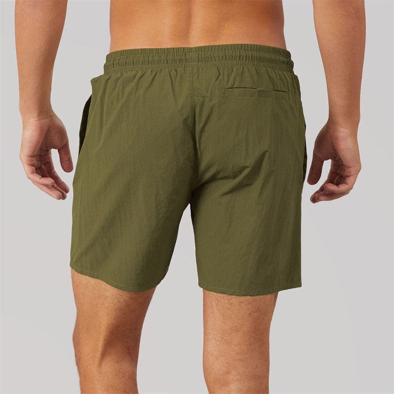 Napapijri Mens Haldane Swim Shorts Dark Olive - Image 2