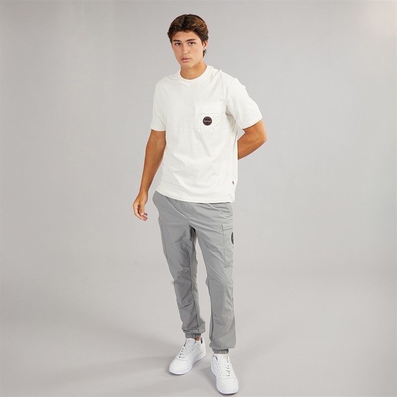 Napapijri Mens Linton T-Shirt White Whisper - Image 4