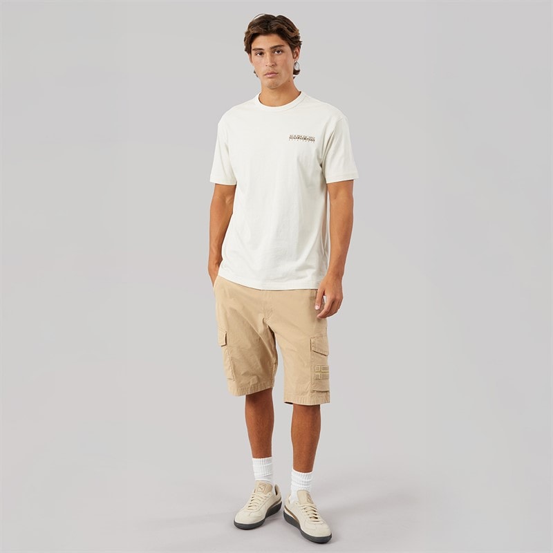 Napapijri Mens Horton Cargo Shorts Tannin - Image 4