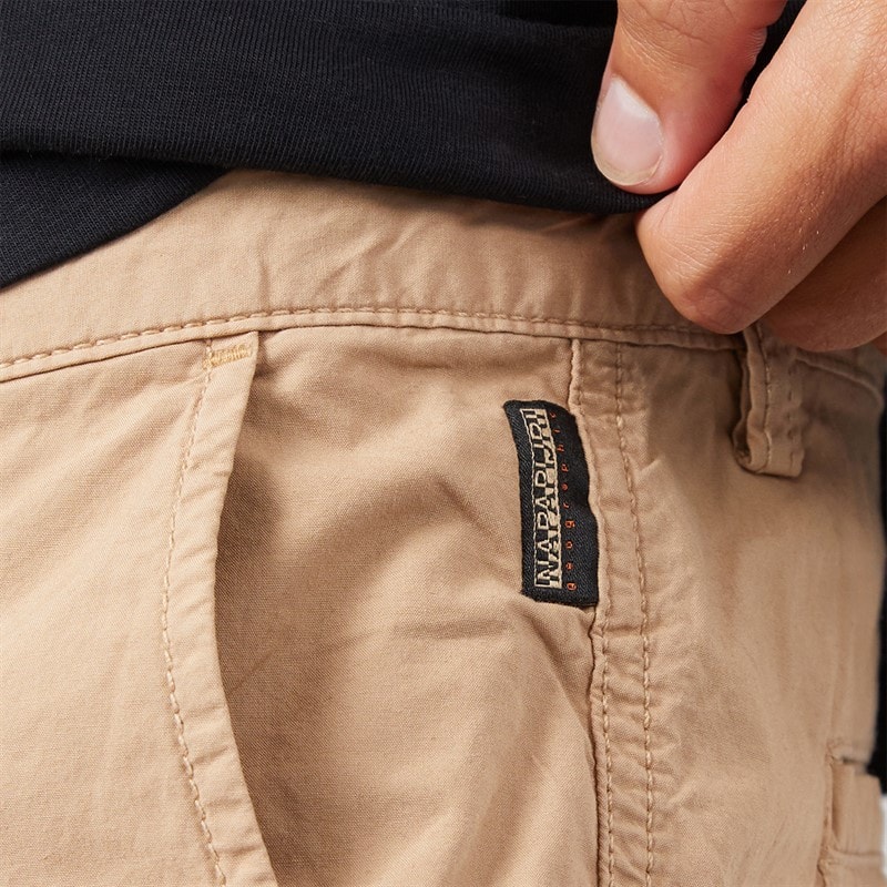 Napapijri Mens Nakuru 6 Chino Shorts Tannin - Image 3