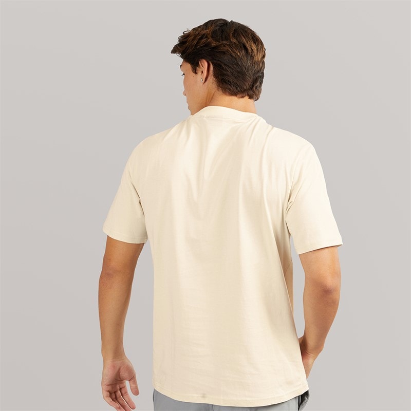 Napapijri Mens Bald T-Shirt Beige Dimity - Image 2