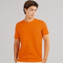 Napapijri Mens Salis T-Shirt Orange Pumpkin