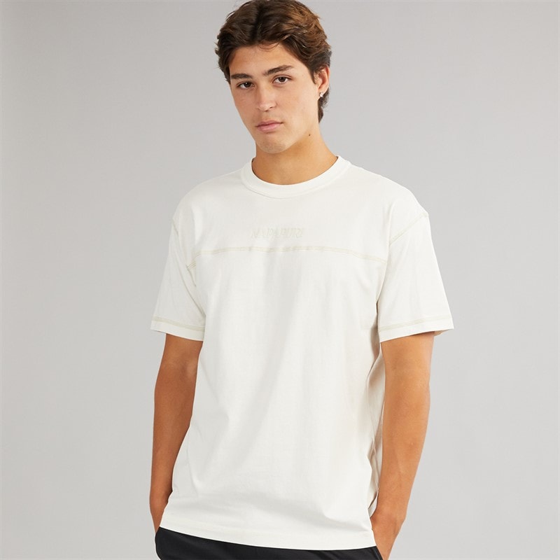 Napapijri Mens Umbra T-Shirt White Whisper