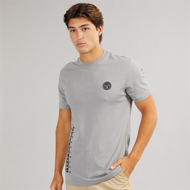 Napapijri Mens Utility T-Shirt Shark Skin