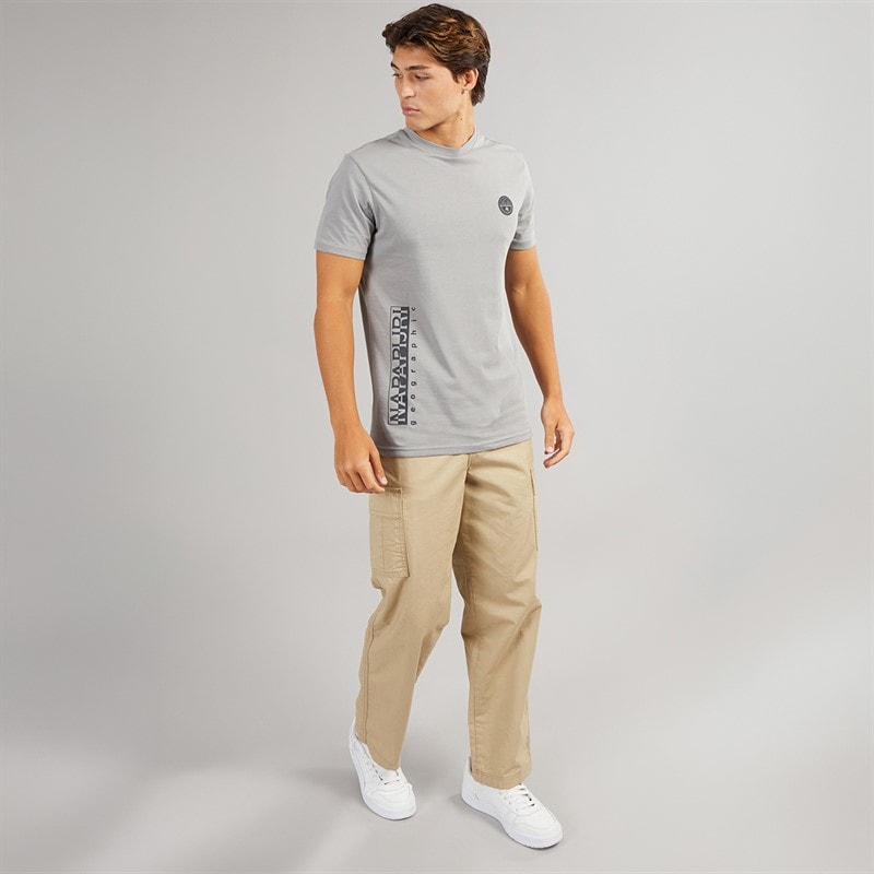 Napapijri Mens Utility T-Shirt Shark Skin - Image 3