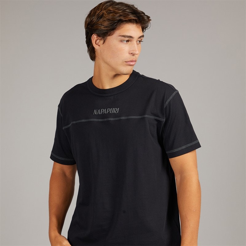 Napapijri Mens Umbra T-Shirt Black Beauty
