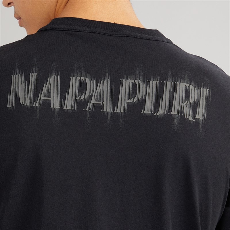 Napapijri Mens Umbra T-Shirt Black Beauty - Image 3