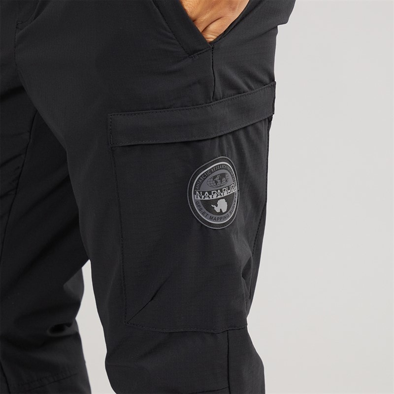 Napapijri Mens Matey Cargo Trousers Black Beauty - Image 3