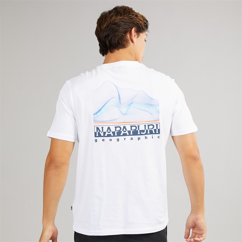 Napapijri Mens Rorvik T-Shirt Bright White - Image 3