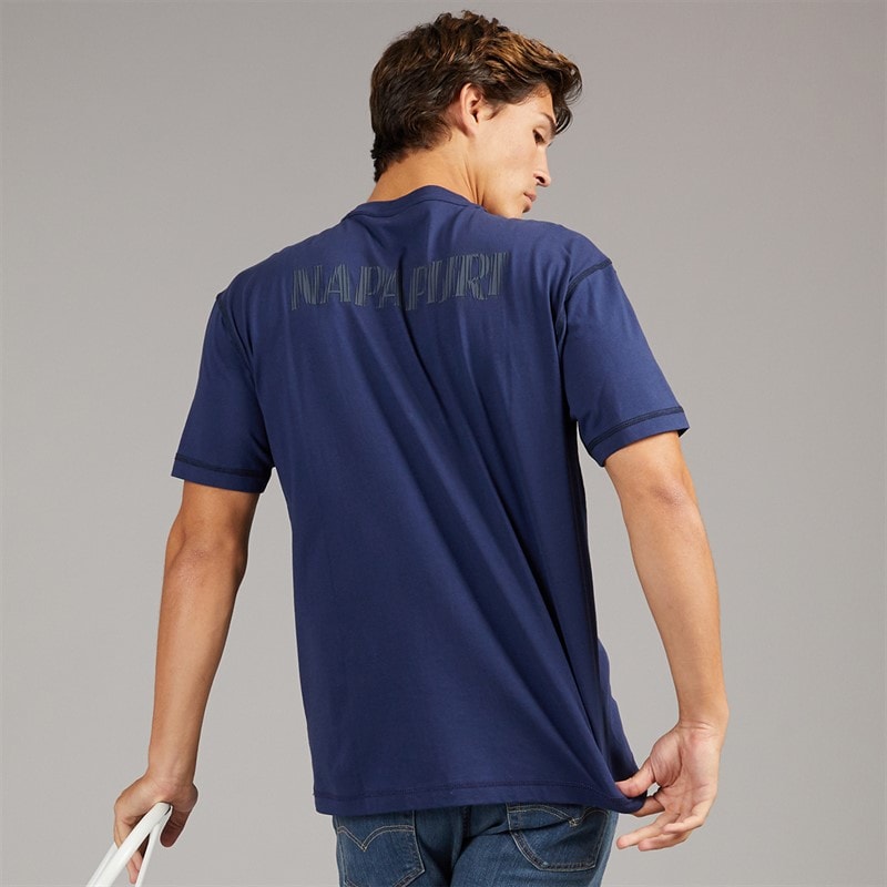 Napapijri Mens Umbra T-Shirt Naval Acade