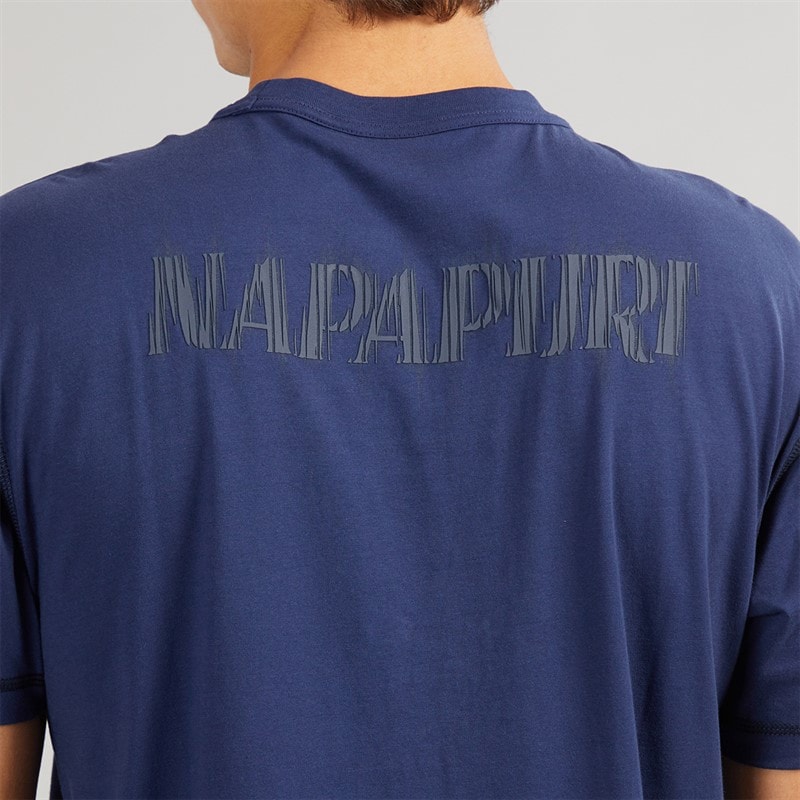 Napapijri Mens Umbra T-Shirt Naval Acade - Image 5