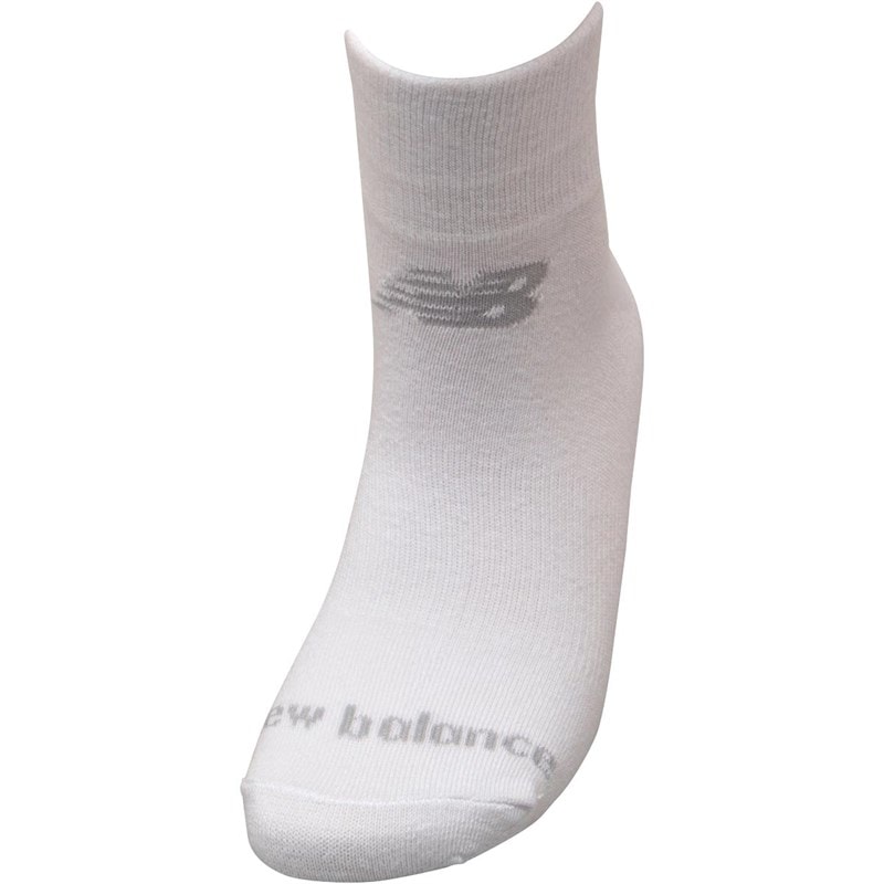 New Balance Three Pack Quarter Socks White - Image 2