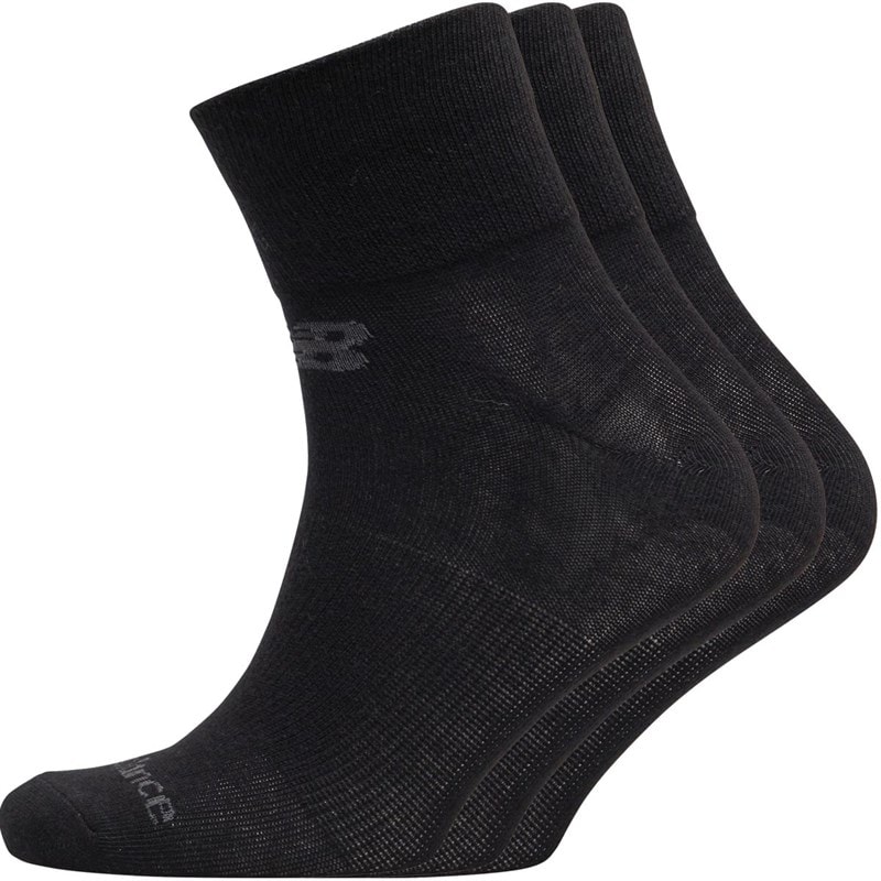 New Balance Three Pack Quarter Socks Black - Image 1
