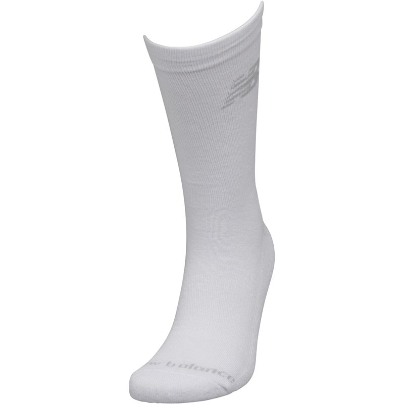 New Balance Three Pack Cushioned Crew Socks White - Image 3