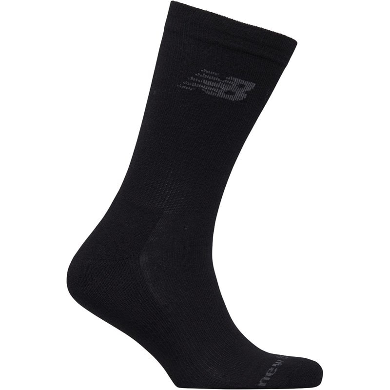 New Balance Three Pack Cushioned Crew Socks Black - Image 2