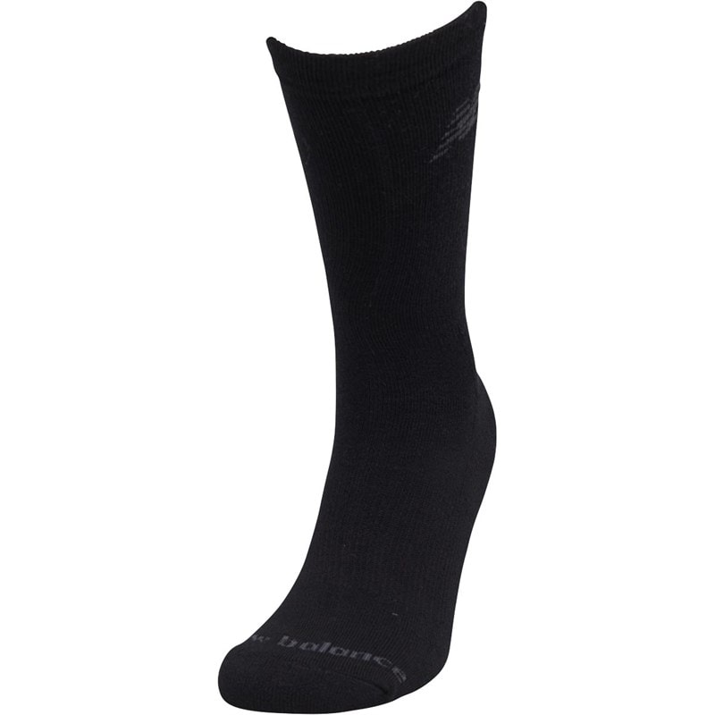 New Balance Three Pack Cushioned Crew Socks Black - Image 3