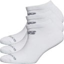 New Balance Junior Three Pack No Show Socks White
