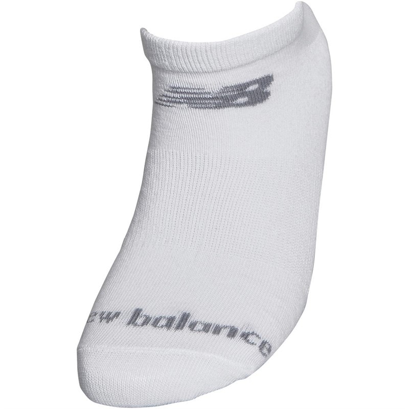 New Balance Junior Three Pack No Show Socks White - Image 2