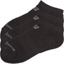 New Balance Junior Three Pack No Show Socks Black