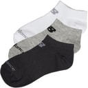 New Balance Junior Three Pack No Show Socks Multi