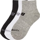 New Balance Junior Three Pack Quarter Socks Multi