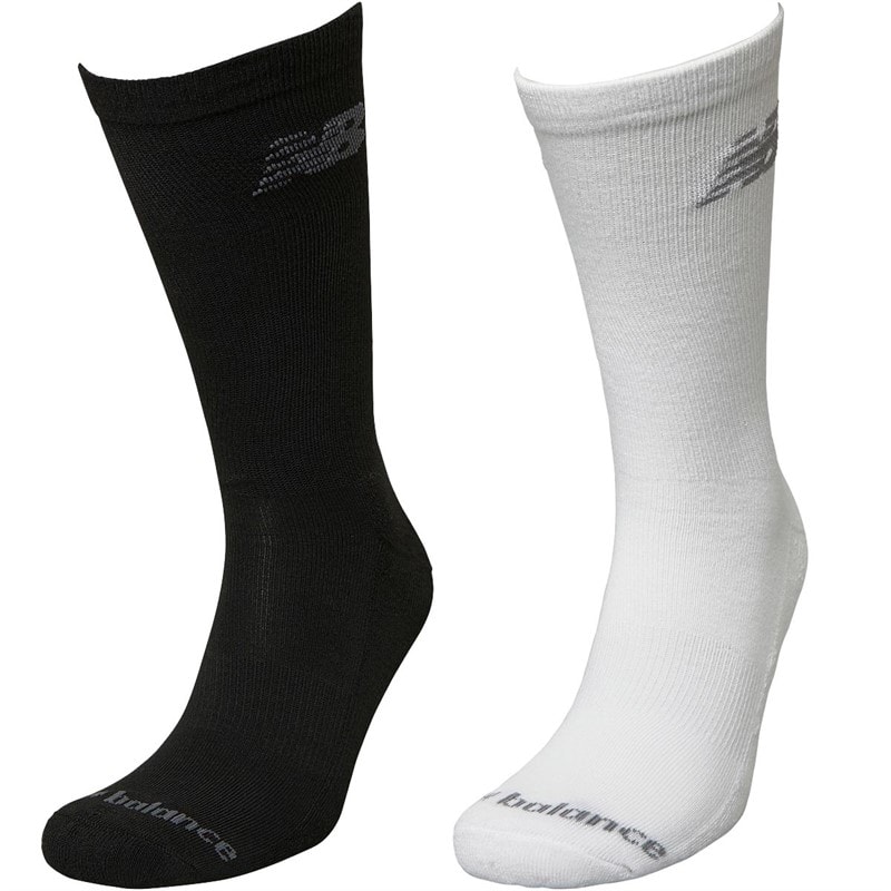 New Balance Ten Pack Cushioned Crew Socks Black/White - Image 2