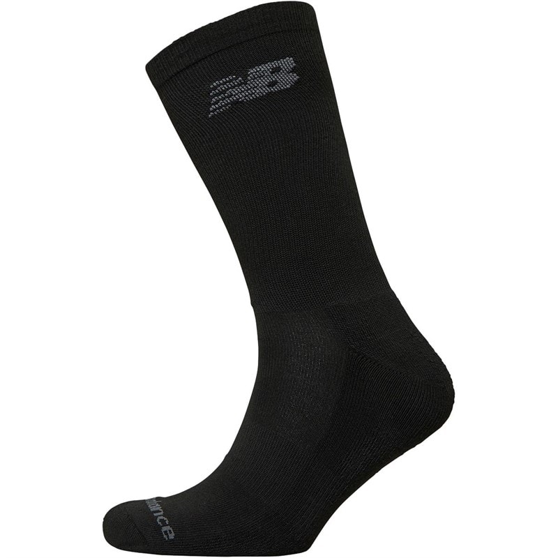 New Balance Ten Pack Cushioned Crew Socks Black/White - Image 3