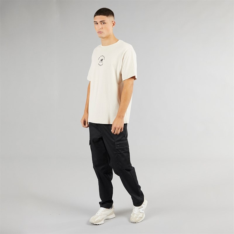 New Balance Mens Life In Balance Oversized T-Shirt Moonbeam - Image 3