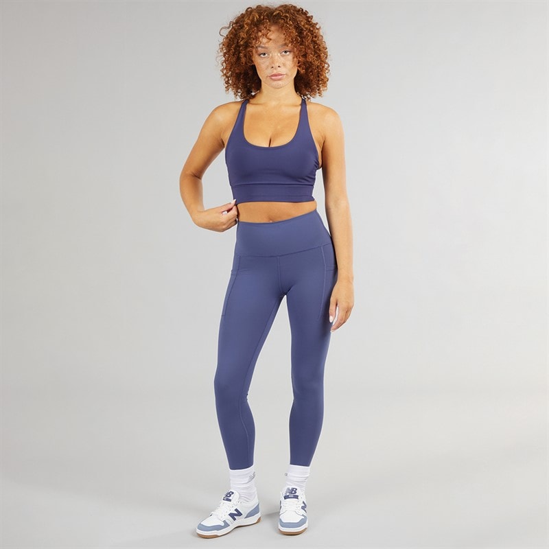 New Balance Womens Sleek NB Dry Pocket High Waisted Tight Leggings Dream State - Image 4