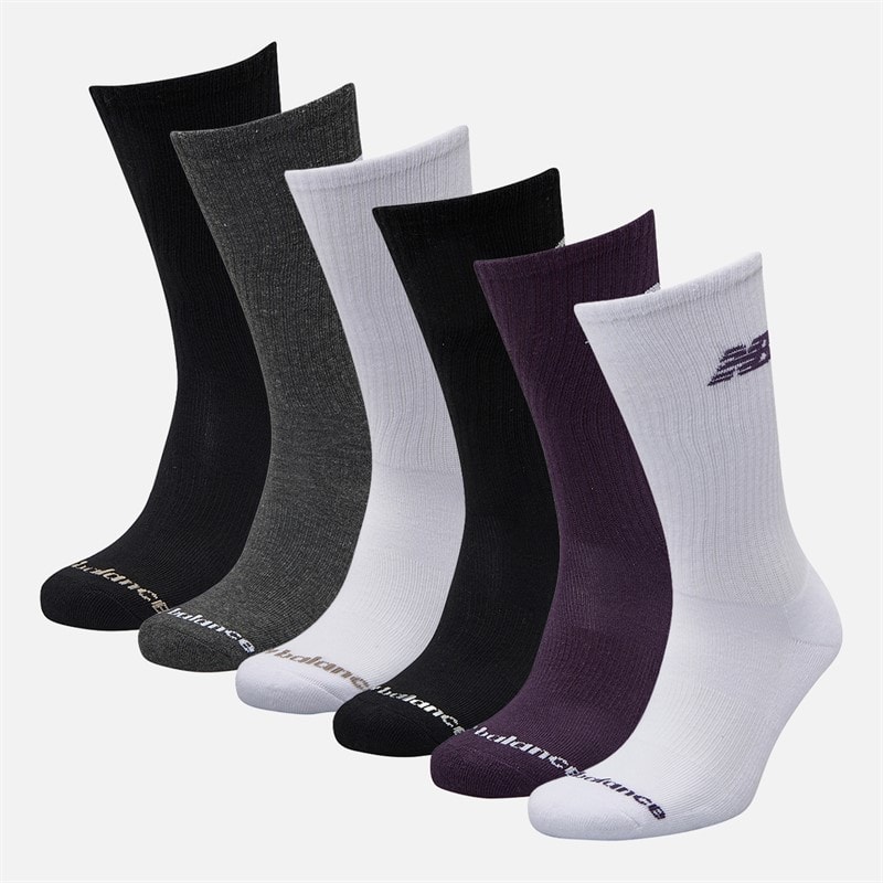 New Balance Seasonal Six Pack Crew Socks Multi - Image 2