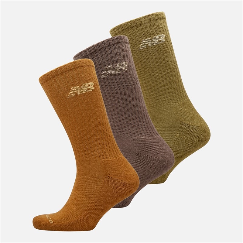 New Balance Mens Everyday Three Pack Crew Socks Multi - Image 1