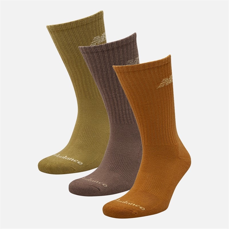 New Balance Mens Everyday Three Pack Crew Socks Multi - Image 2