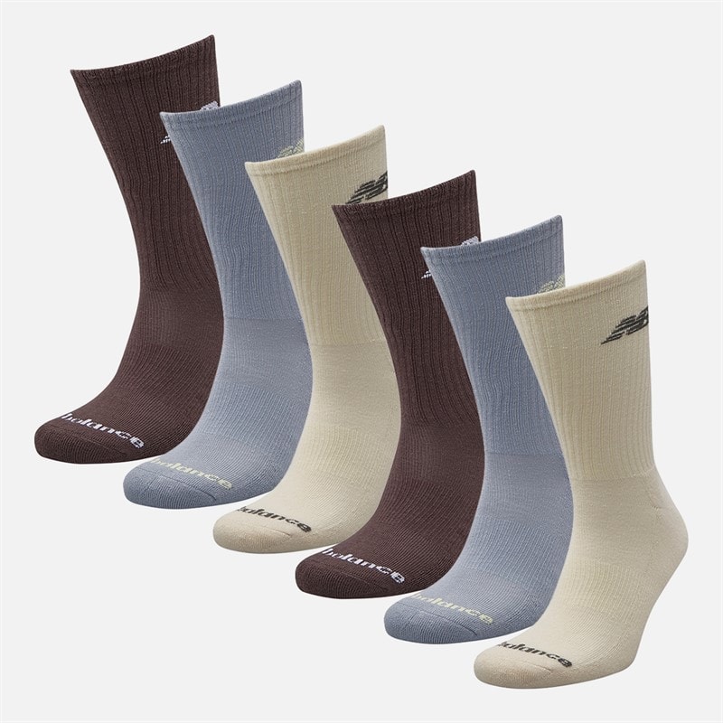 New Balance Seasonal Six Pack Crew Socks Multi - Image 2