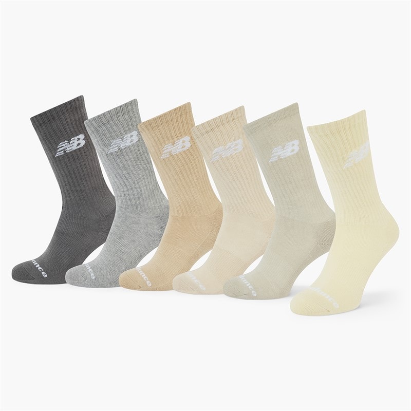 New Balance Mens Everyday Six Pack Crew Socks Multi - Image 1