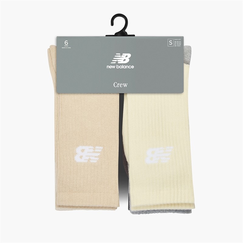 New Balance Mens Everyday Six Pack Crew Socks Multi - Image 3