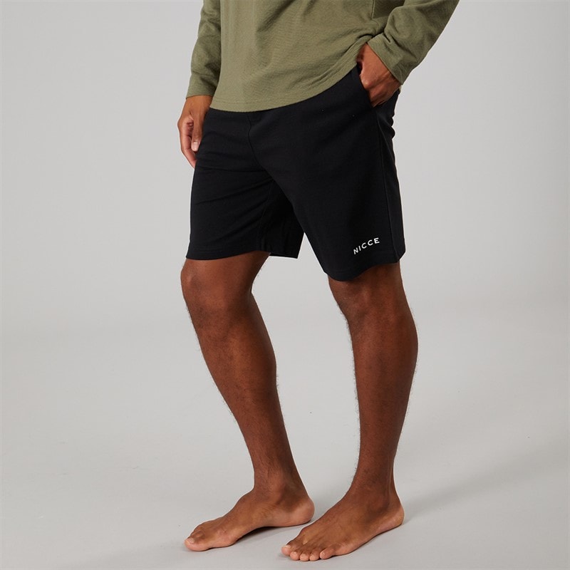 NICCE Mens Zuri Lounge Shorts Black - Image 1