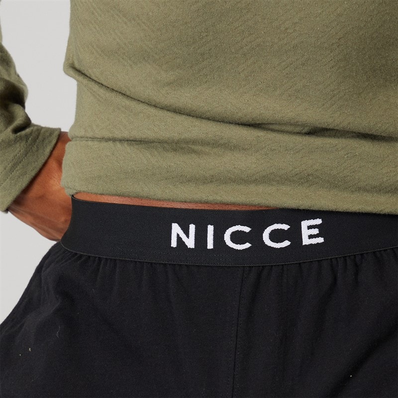 NICCE Mens Zuri Lounge Shorts Black - Image 3
