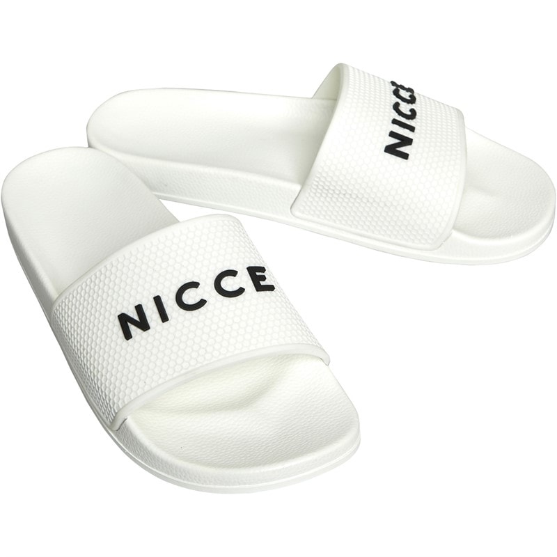 NICCE Mens Visor Slides White - Image 1