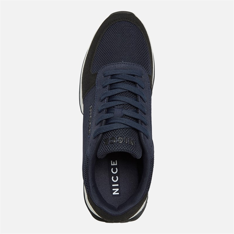 NICCE Mens Dalston Trainers Navy/Black - Image 4