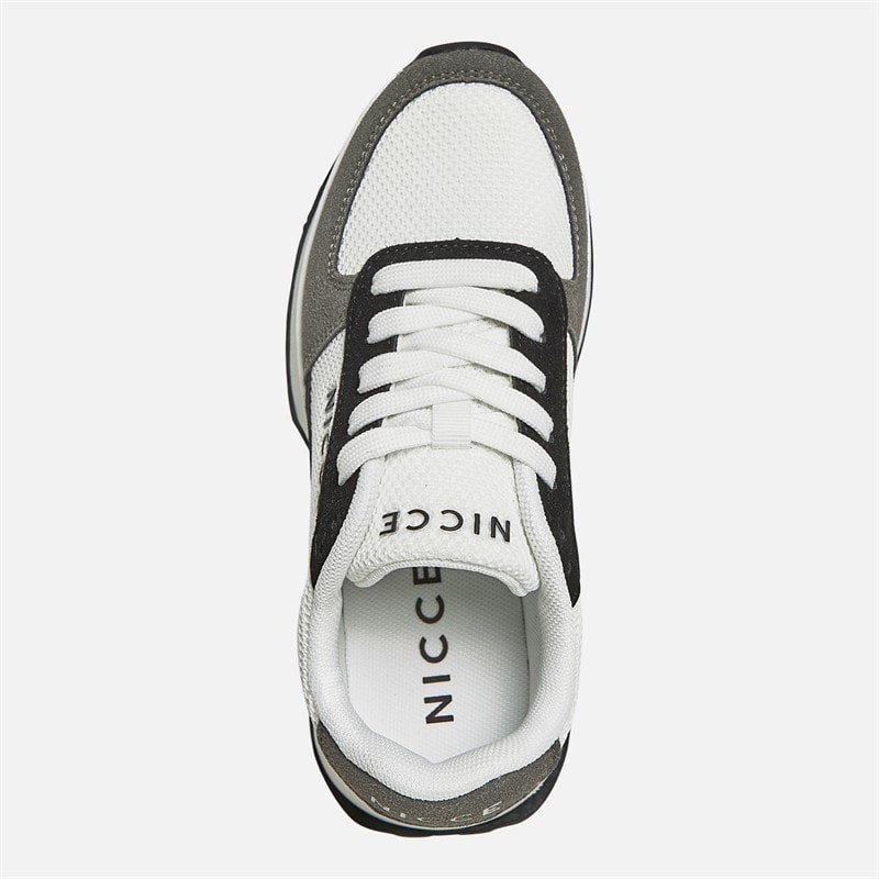 NICCE Junior Boys Dalston Trainers White/Grey - Image 4