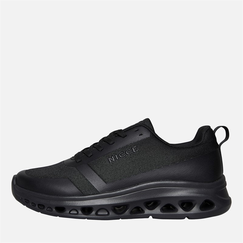 NICCE Mens Frantor Trainers Black Mono - Image 1