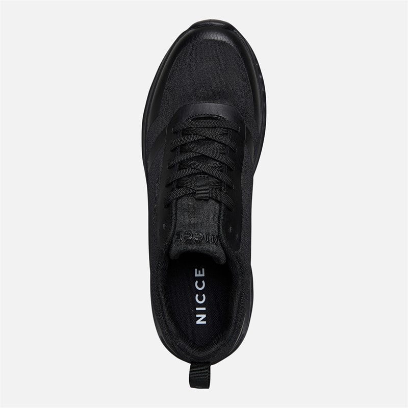 NICCE Mens Frantor Trainers Black Mono - Image 4