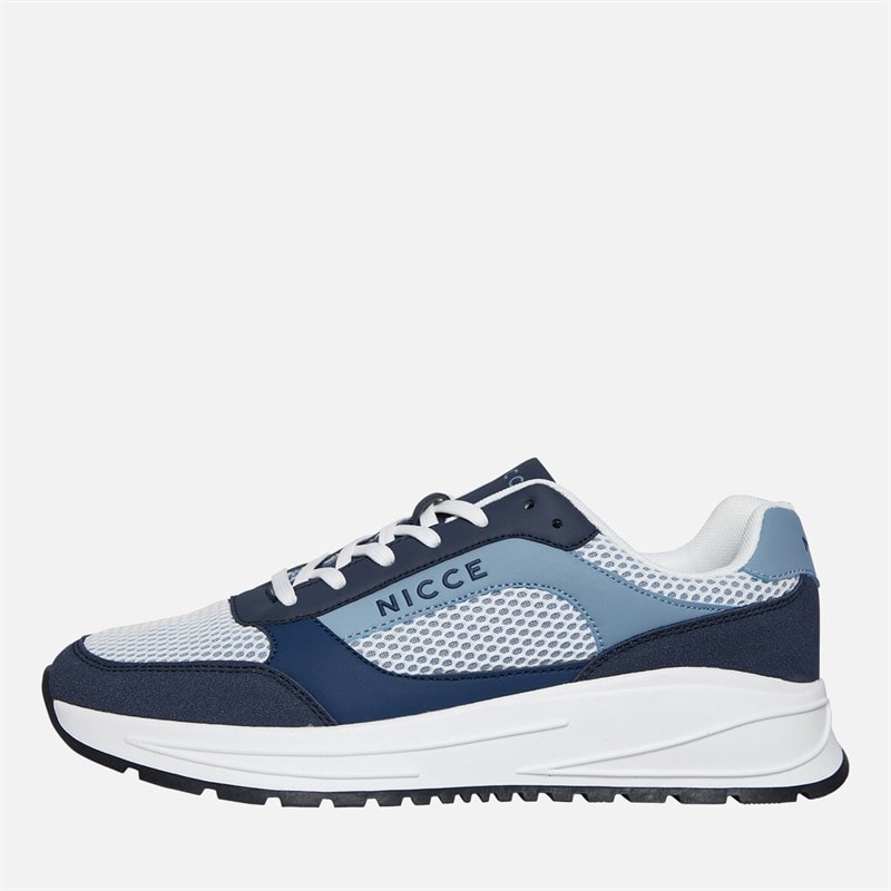 NICCE Mens Bemesso Trainers Navy/Blue/Dark Blue/White Navy/Blue/Dk Blue/White - Image 1