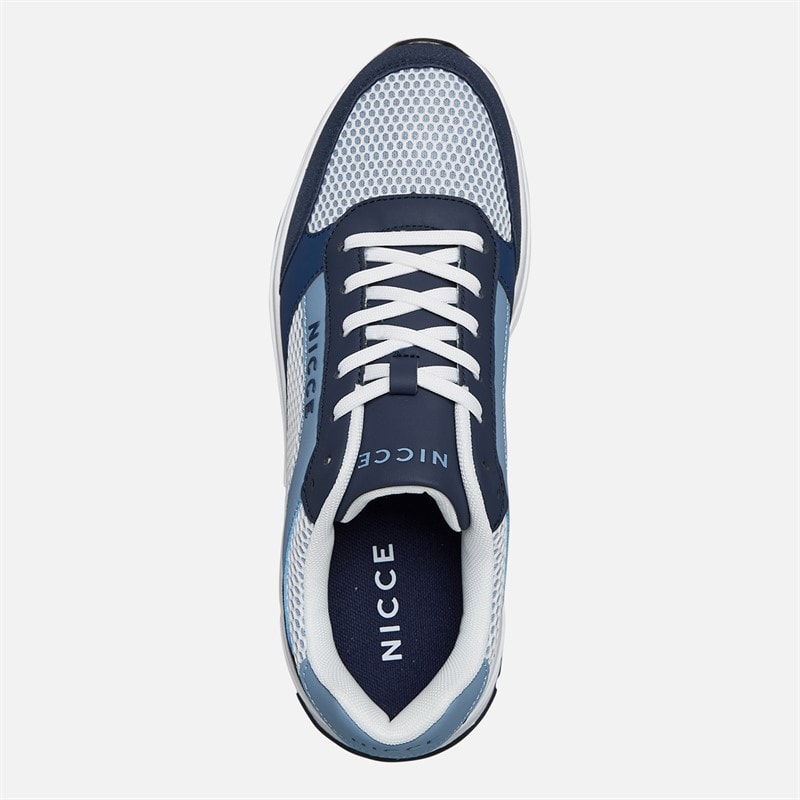 NICCE Mens Bemesso Trainers Navy/Blue/Dark Blue/White Navy/Blue/Dk Blue/White - Image 4