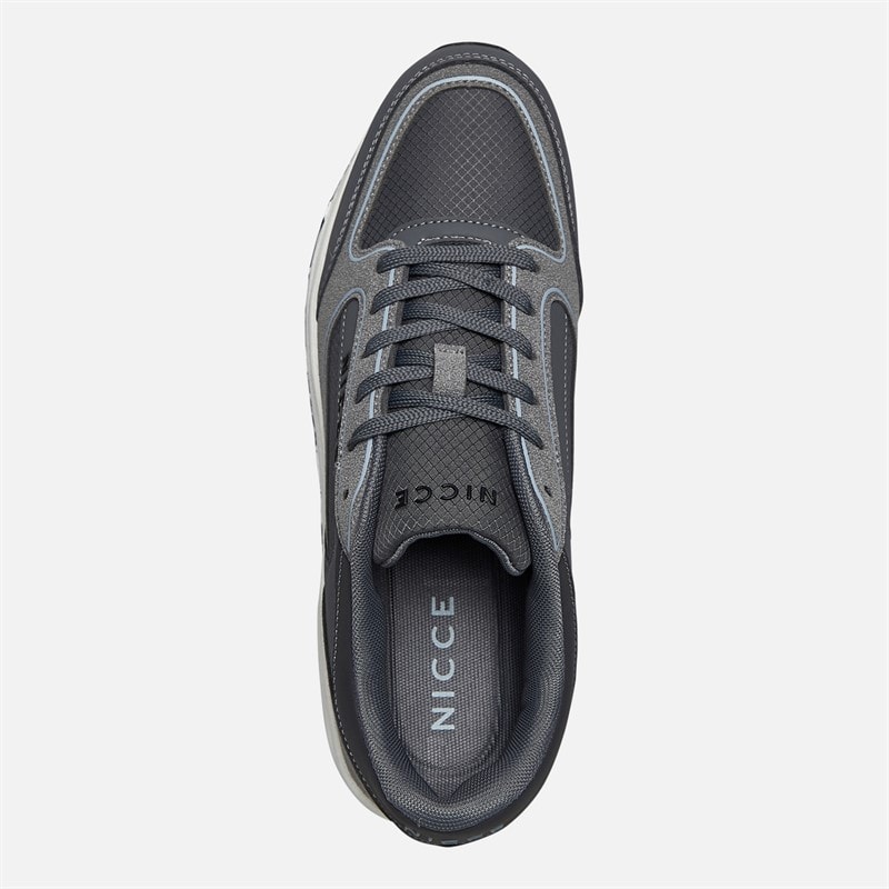NICCE Mens Elossi Trainers Coal/Grey/Light Grey - Image 4