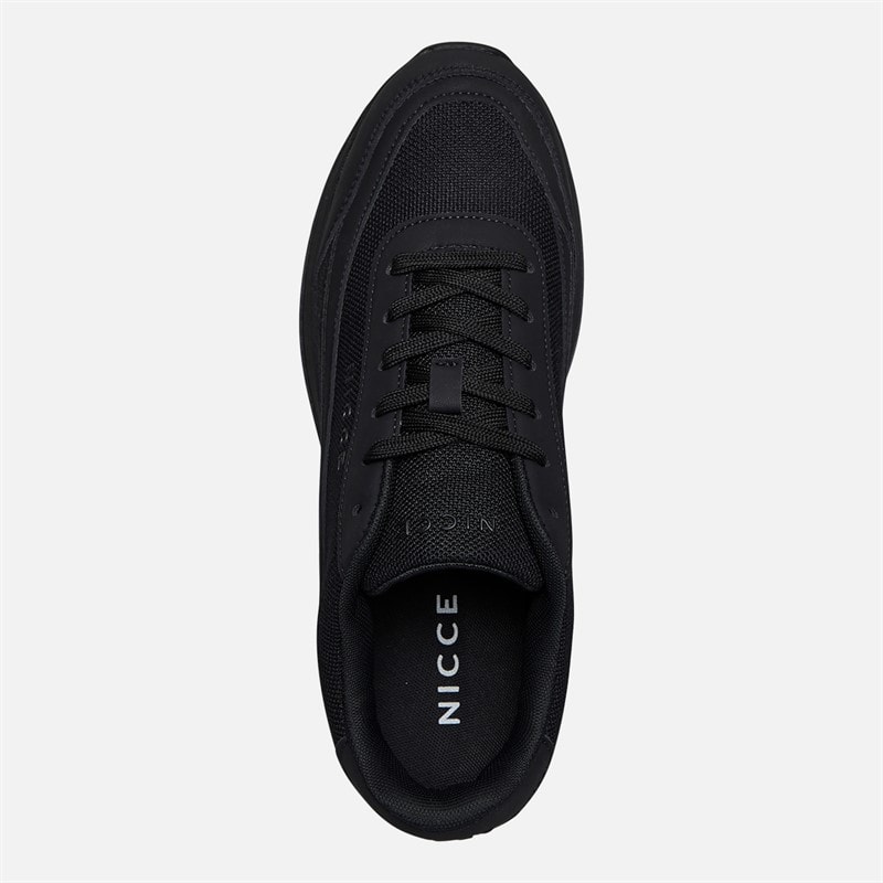 NICCE Mens Arinza Trainers Black/Coal/Grey Black / Coal / Grey - Image 4
