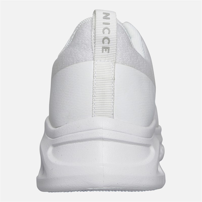 NICCE Mens Frantor Trainers White Mono - Image 3